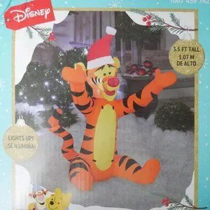 Inflatables Tigger Disney | Holiday | 35 Ft Tigger Led Airblown Inflatable Christmas Light ...